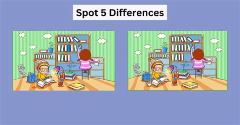 test  visual acuity   spot  difference puzzle