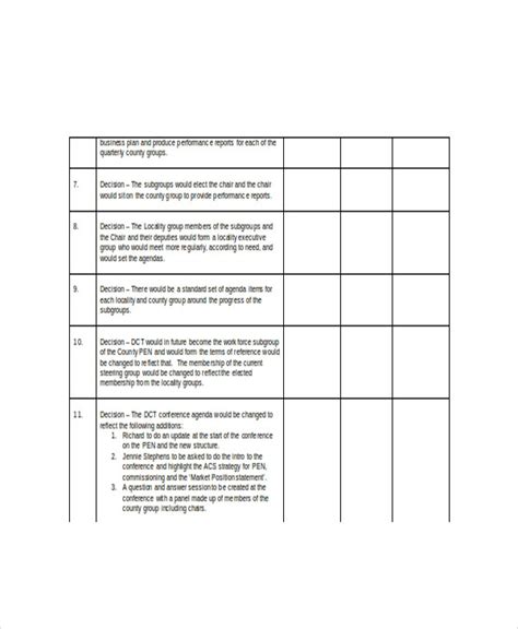 decision log template  log templates