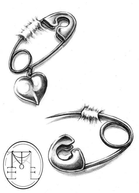 safety pins tattoo by meadower on deviantart safety pin