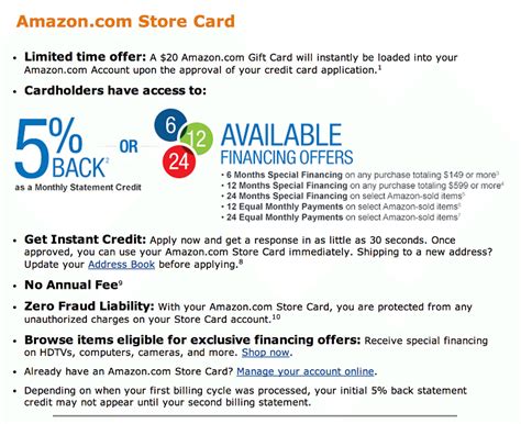 amazoncom store card promotion  cash  targeted bank checking savings