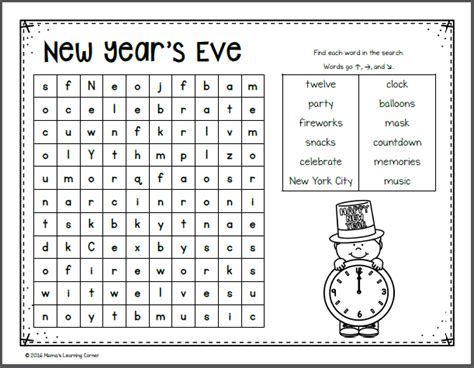 january word search packet mamas learning corner