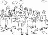 Jesus Disciples Coloring His Pages Calling Color Getcolorings Printable sketch template