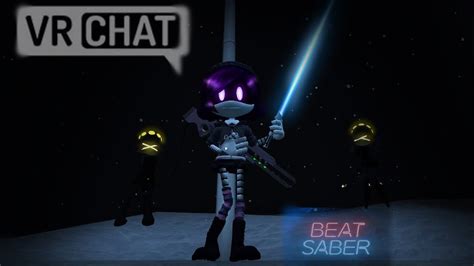 murder drones playing beat saber vrchat youtube