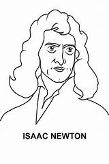 Newton Isaac Coloring Pages Kids Printable Getcolorings Looking Face Good Getdrawings Tyson Neil sketch template