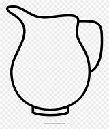 Jug Colouring Coloring Pages Bucket Ultra Clipart Transparent sketch template