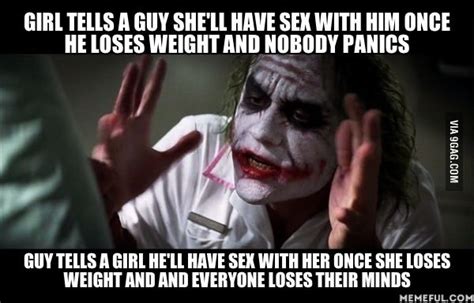 girl tells a guy she ll have sex with him once he loses weight and nobody panicsguy tells a girl