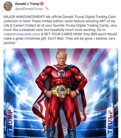 wth donald trump s big announcement trading cards