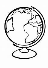 Globe Coloring Pages Printable Clipart Earth Kids Clipartmag Eps Number sketch template
