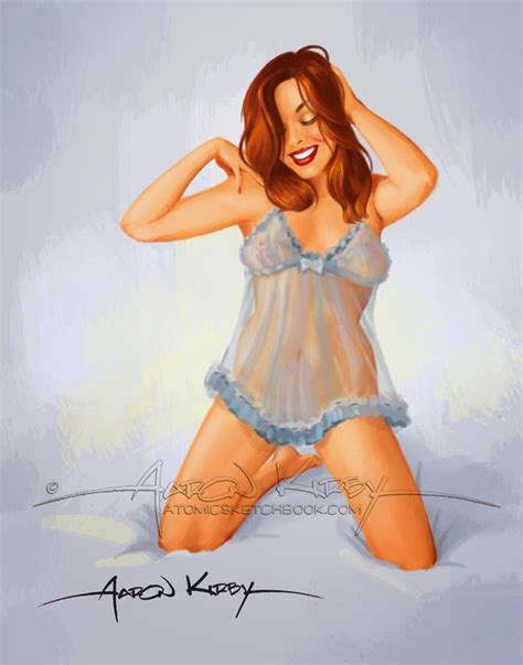 aaron kirby pin up and cartoon girls art vintage and