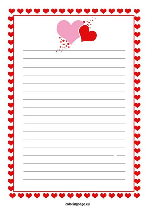 printable love letter coloring page