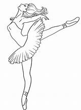 Tutu Drawing Ballet Ballerina Getdrawings Coloring sketch template