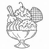 Ice Cream Coloring Pages Cute Printable Kids sketch template