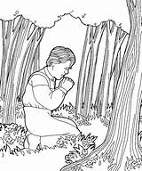 Joseph Smith Coloring Pages First Getcolorings Vision sketch template