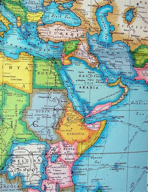 middle east sw asia  ne africa  world map middle east map