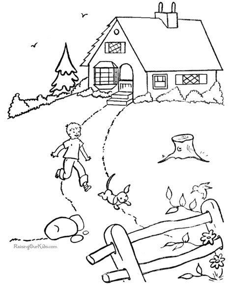house pictures  kids coloring home
