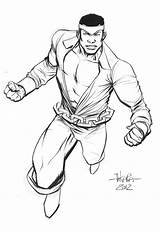 Luke Cage Coloring Pages Template sketch template
