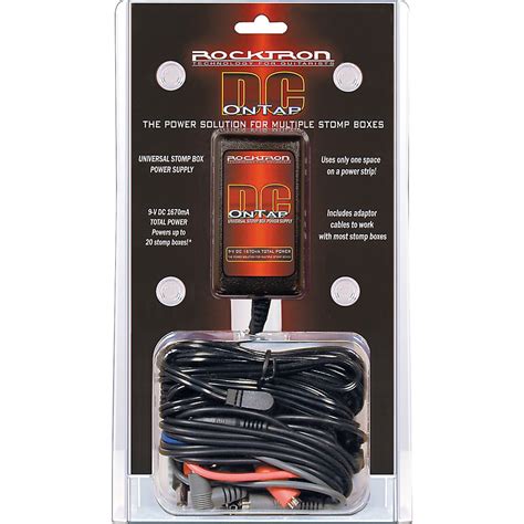 rocktron  dc ontap adapter universal guitar pedal power supply walmartcom