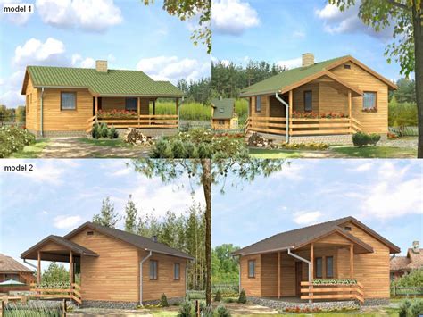 modele case  cabane din lemn propuse