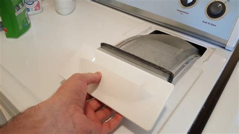 cleaning    remove  dryers lint filter  creating