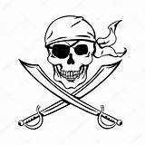 Pirata Totenkopf Piratas Calavera Calaveras Caveira Swords Piraten Lineart Pirat Vetor Malvorlage Malvorlagen Nikiteev Tippsvorlage sketch template
