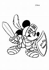 Mickey Mouse Coloring Pages Knight Musketeer Color Baby Friends Disney Print Kids Knights Minnie Cartoon Chevalier sketch template