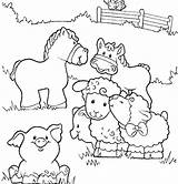 Coloring Pages Farm Printable Animal Girl Farmer Kids Easy Getcolorings Color Getdrawings Colorings sketch template