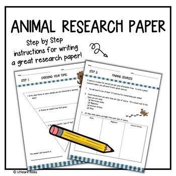 animal research paper   pencils