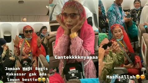 Viral Kelakuan Kocak Jemaah Haji Indonesia Asal Bugis Dandan Adu