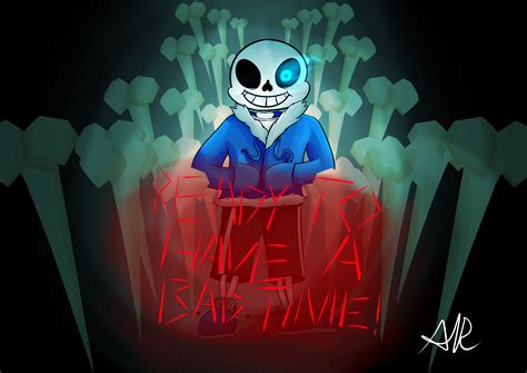 [undertale]sans Ready To Have A Bad Time By Clayman778