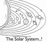 Solar System Coloring Drawing Pages Kids Cartoon Pdf Printable Getdrawings Getcolorings Planet Easy Clipart Color Paintingvalley sketch template