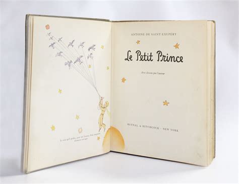 saint exupery le petit prince autographe edition originale