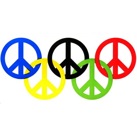 Olympics Peace Symbols Decal