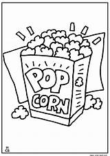 Coloring Pages Food Clipart Nutrition Popcorn Kids Pop Library sketch template