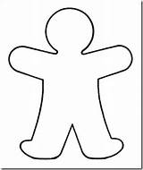 Template Blank Person Cut Clipart Outline Paper Clip Coloring People Templates Stencil Cutout Doll Kids Cliparts Body Printable Library Handprint sketch template