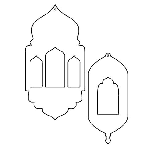 cut  ramadan lantern template printable printable word searches