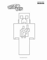 Coloring Pages Prestonplayz Minecraft Preston Playz Sketchite Template sketch template