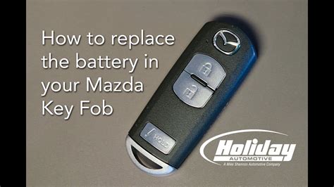 replace battery  mazda  key fob