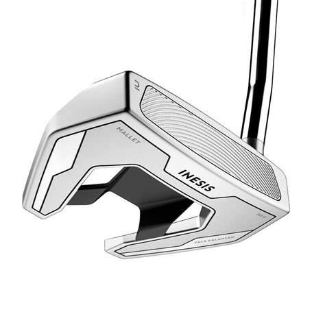 right handed face balanced mallet putter suitable for straight putting