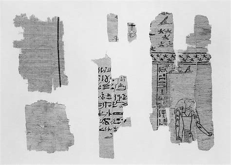 Fragments Of Papyrus Third Intermediate Period Late