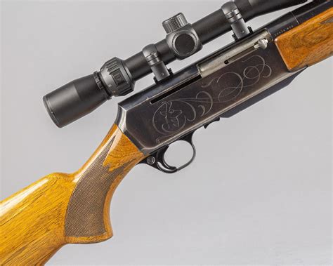 lot browning bar semi automatic rifle  scope