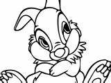 Bunny Coloring Bambi Thumper Disney Cartoon Rest Wecoloringpage sketch template