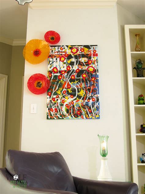 Custom Orange And Red Poppies Wall Art