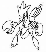 Scizor Kleurplaten Ausmalen Pokémon sketch template