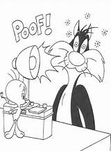Tweety Sylvester Coloring Pages Fun Kids sketch template