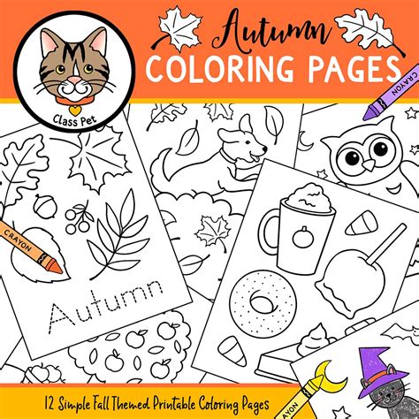 fall coloring pages   teachers
