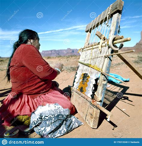 navajo indian woman weaving rug editorial image image of adult life