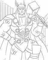 Thor Hulk Mewarnai Avengers Pngegg Gambar Kartun Gudang Avenger sketch template