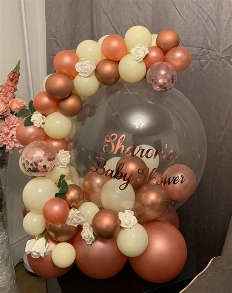bespoke bubble balloon garland created  enchanted balloons bristol