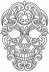 Leather Skull Patterns Tooling Printable Stencil Coloring Pages Designs Pattern Wood Adult Book Sheets Templates Sugar Carving Books Result Template sketch template