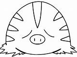 Pokemon Swinub Coloring Pages Morningkids sketch template